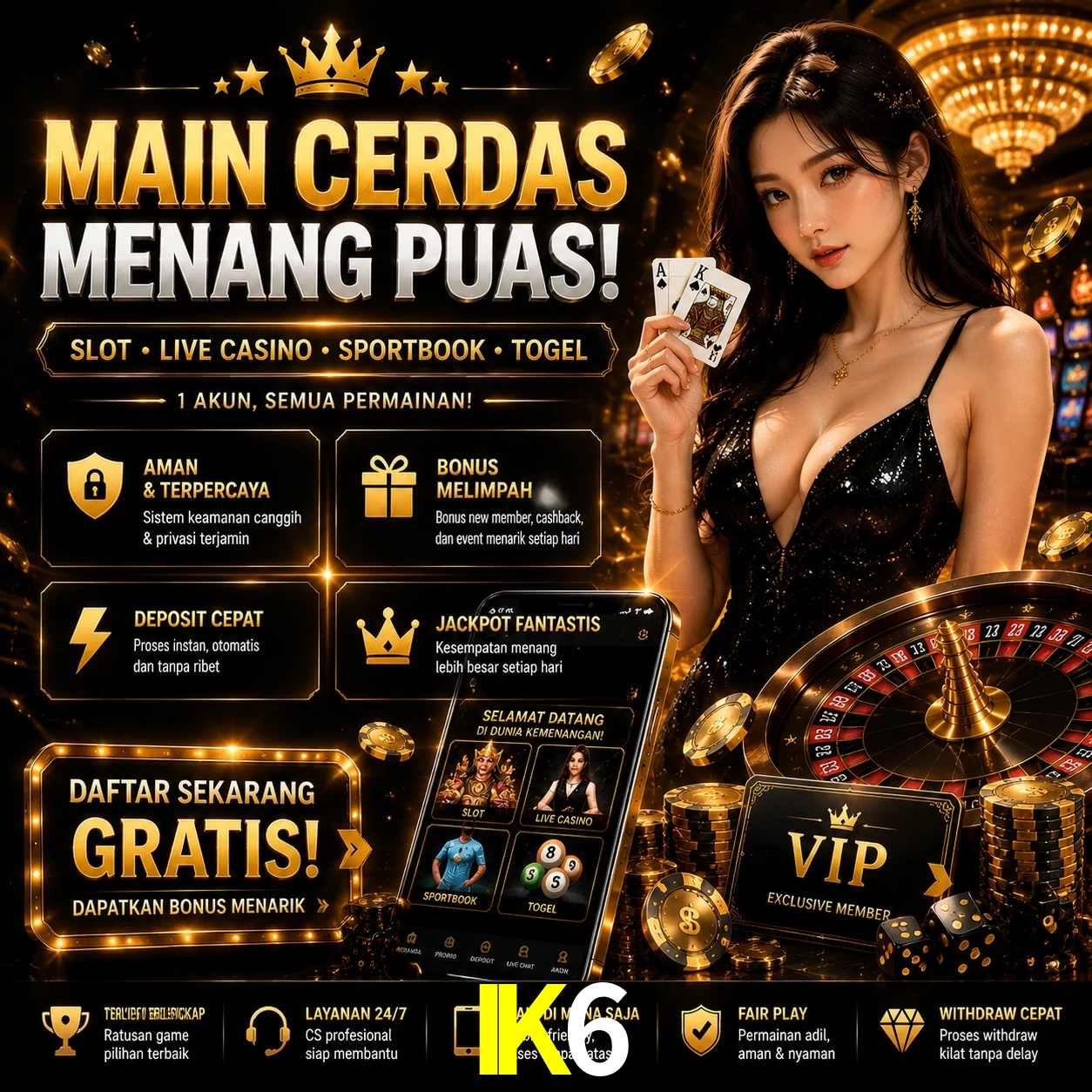 Slots no app IK6 mobile
